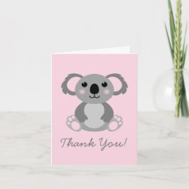 Koala Bear Cute Barn Stationära Tack Anteckningskort