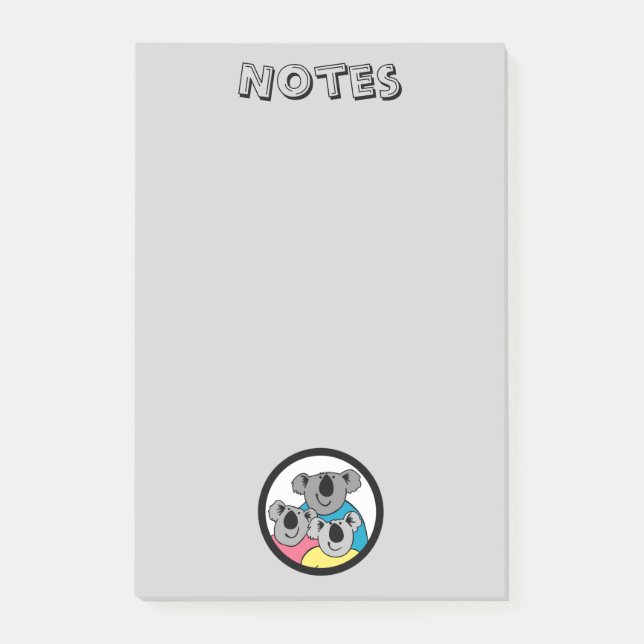 Koala Bear Family Post-it Notes (Framsida)