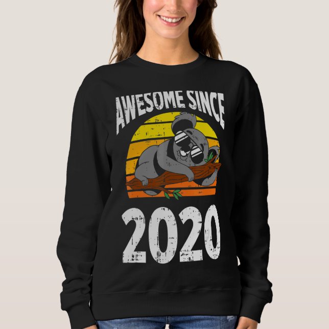 Koala Bear Fantastisk sedan 2020 2:a födelsedagen  T Shirt (Framsida)