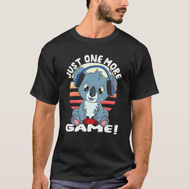 Koala Bear Gamer Headset Gaming Koala Bara en mur T Shirt (Framsida)