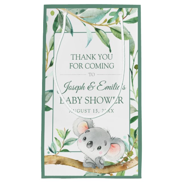 Koala Bear Gift Märkres for Favors (Framsidan)