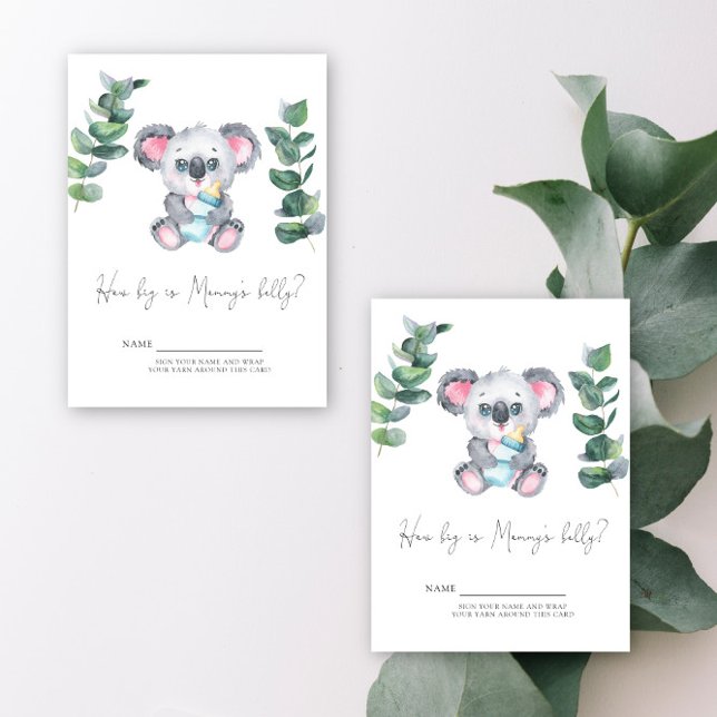 Koala Bear Hur stor är mamma Bbelly? Tilläggskort (Skapare uppladdad)