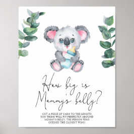 Koala Bear - Hur stort är mamma Bbelly-spelet? Poster