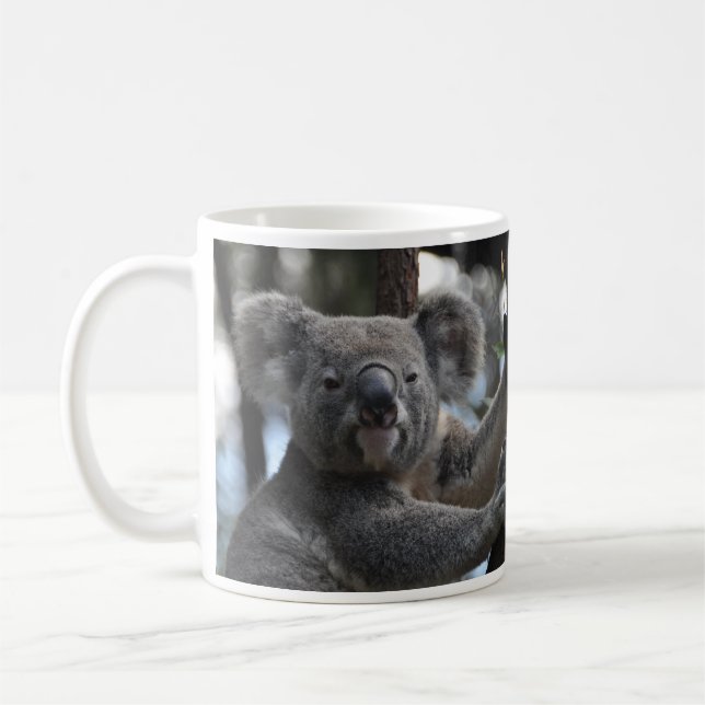 Koala Bear i Träd Kaffemugg (Vänster)