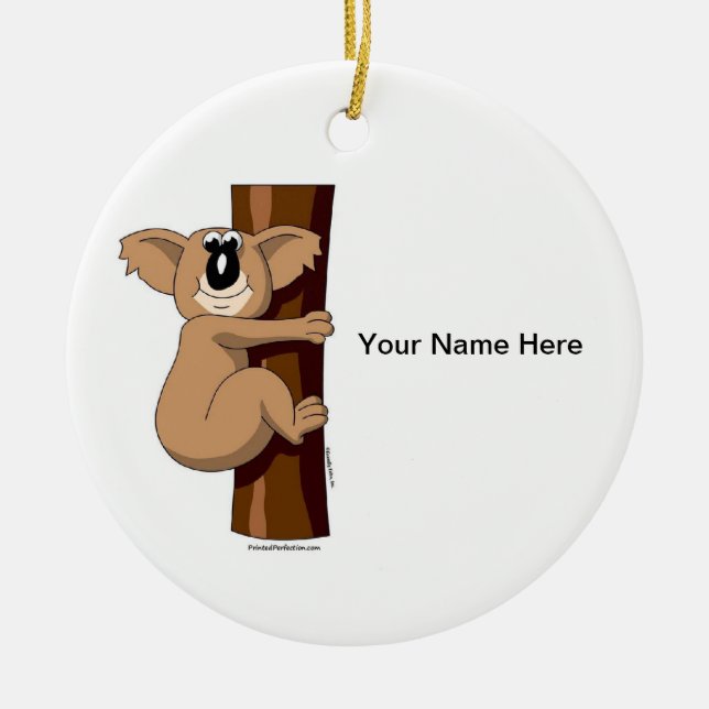 Koala Bear Julgransprydnad Keramik (Framsidan)