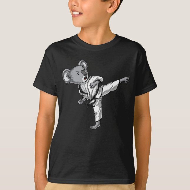 Koala Bear Karate T Shirt (Framsida)