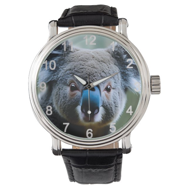 Koala Bear Kärlek A Selfie, Wrist Watch Armbandsur (Framsida)