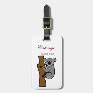 Koala Bear klättrande Träd Thunder_Cove Bagagebricka