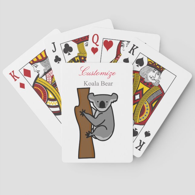 Koala Bear klättrande Träd Thunder_Cove Casinokort (Baksidan)