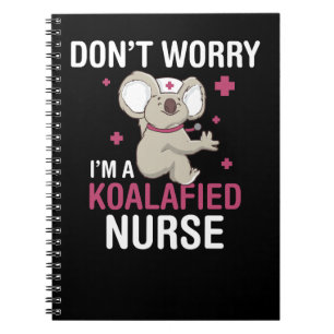 Koala Bear Koalafied Nurse Funny Koala Gift Koalas Anteckningsbok