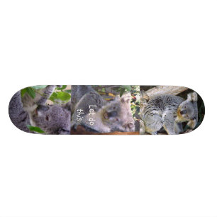 Koala Bear" Låt oss göra detta"_Skateboard Mini Skateboard Bräda 18,5 Cm