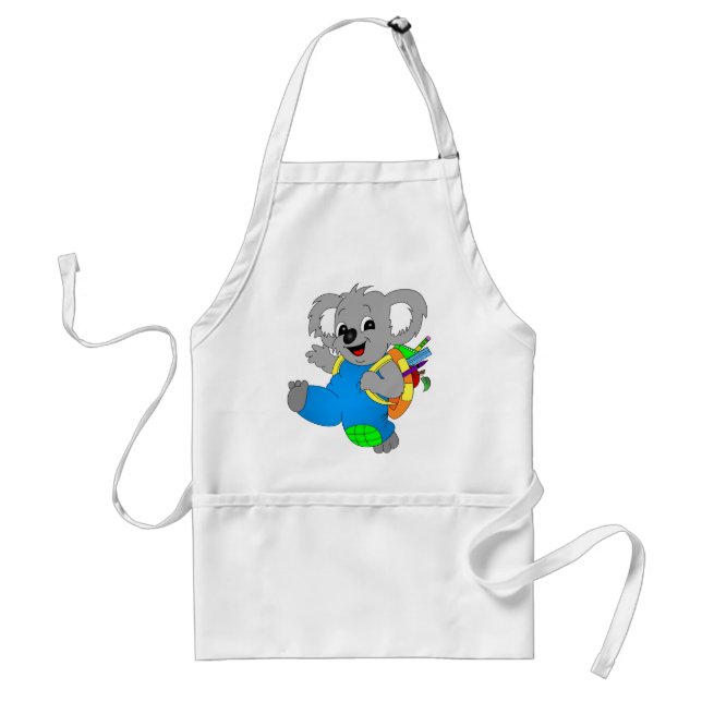 Koala Bear med ryggsäck Förkläde (Framsidan)