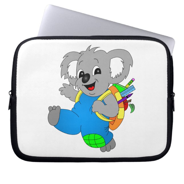 Koala Bear med ryggsäck Laptop Fodral (Framsidan)