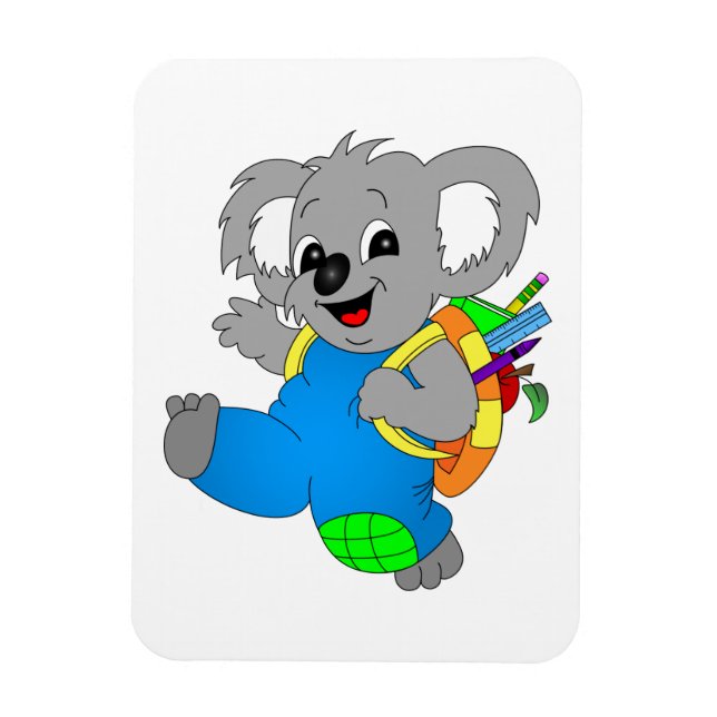 Koala Bear med ryggsäck Magnet (Vertikal)