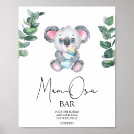Koala Bear Momosa pub Poster