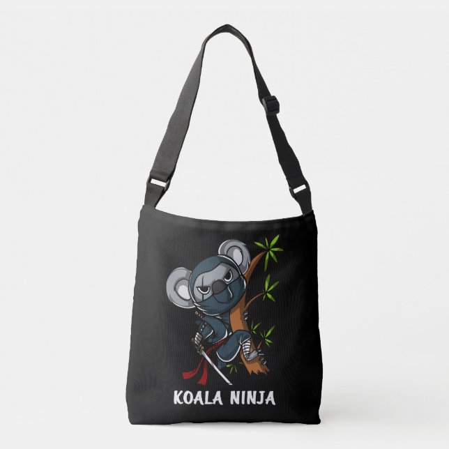 Koala Bear Ninja Samurai Martial Arts Animal Axelväska (Framsida)