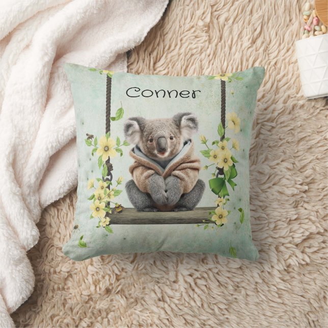 Koala Bear Nursery Decorative Pillow Kudde (Filt)