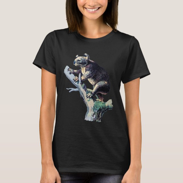 Koala Bear på Träd Brach T Shirt (Framsida)