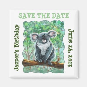 Koala Bear Party Centre Magnet