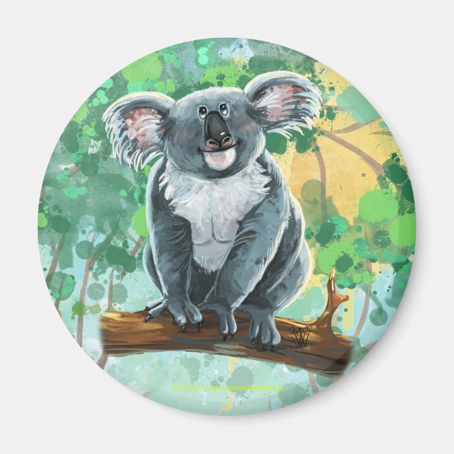 Koala Bear-presenter och tillbehör Magnet (Framsidan)