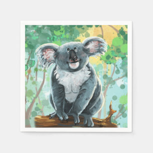 Koala Bear-presenter och tillbehör Pappersservett