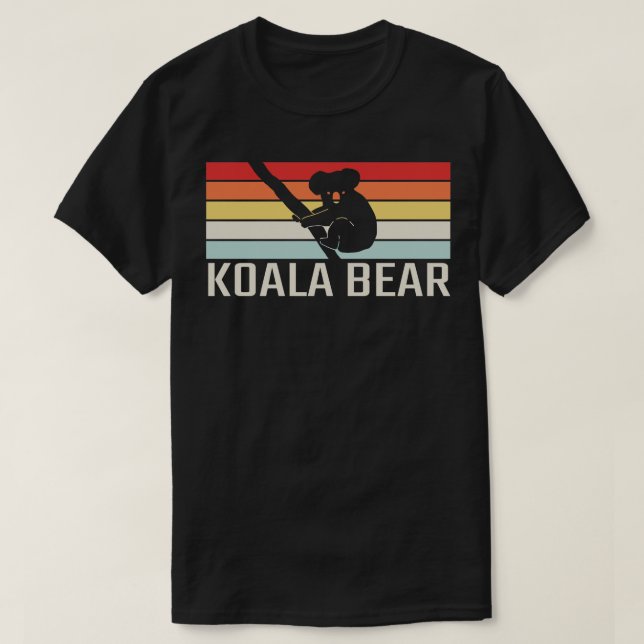 Koala Bear Retro 4 T Shirt (Design framsida)