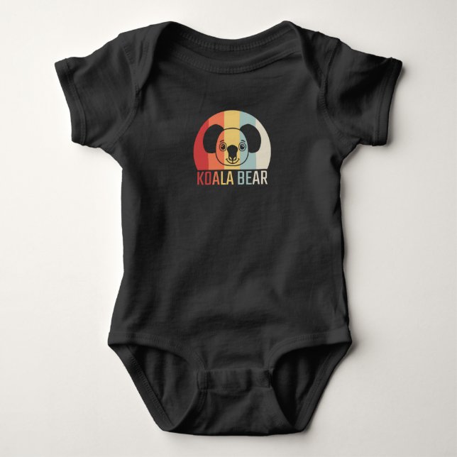 Koala Bear Retro T Shirt (Framsida)