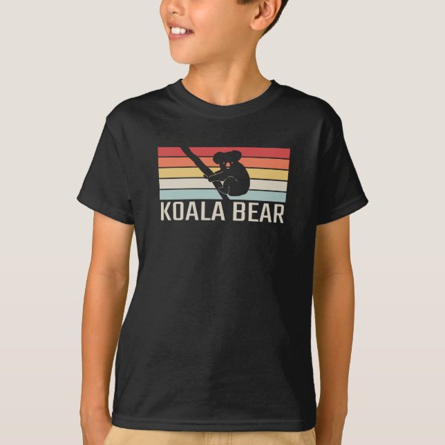 Koala Bear Retro T Shirt (Framsida)