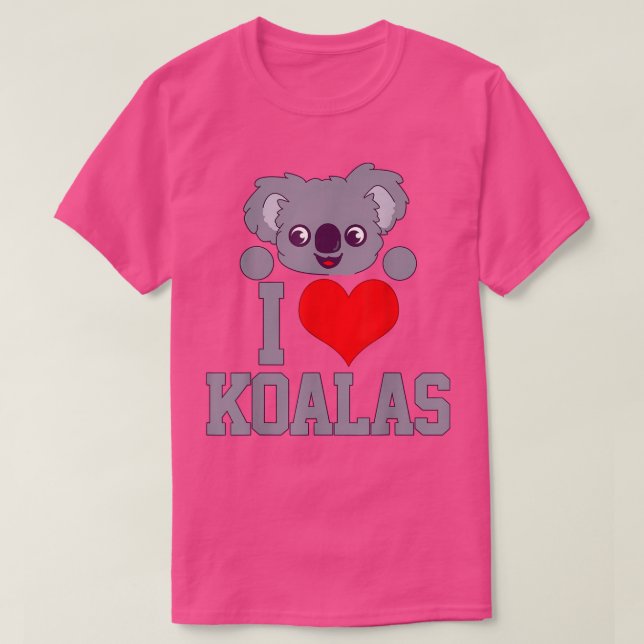 Koala Bear Shirt I Kärlek I Heart Koala 1191 T (Design framsida)