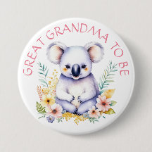 Koala Bear Thated Underbar Grandma to be Baby Show