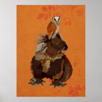 KOALA BEAR & UGGLA POSTER