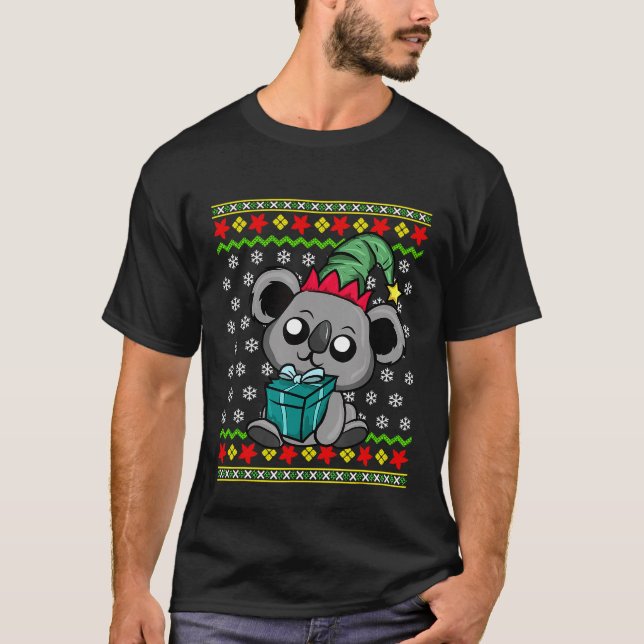 Koala Bear Ugly jul Australien Australien T Shirt (Framsida)