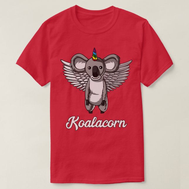 Koala Bear Unicorn Koalacorn T Shirt (Design framsida)