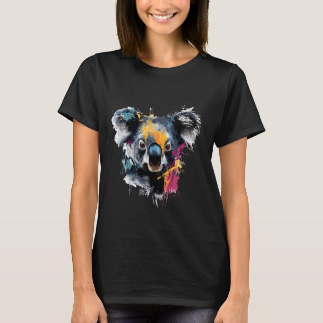Koala Bear Wildlife Tropical Animal Art Nature Koa T Shirt (Framsida)