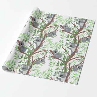 Koala Bears i A Träd Presentpapper