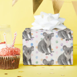 Koala Bears på Polka dots Presentpapper