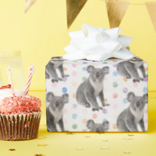 Koala Bears på Polka dots Presentpapper