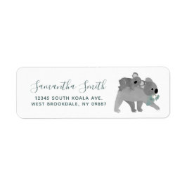 Koala Bears Returadress Etikett