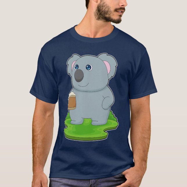 Koala Beer mugg Beer T Shirt (Framsida)