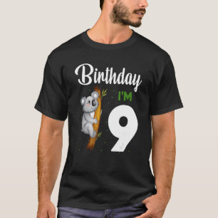 Koala Birthday 9th Girl 9 Year Old Koalas Kids Bo T Shirt