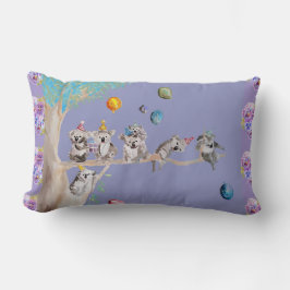 Koala Birthday Cute Koalas Barn Lila Cushion Lumbarkudde