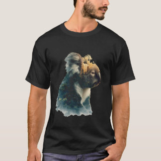 Koala Björn Älskare Motiv Vilda Djur Tropisk Djur T Shirt