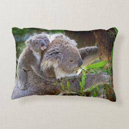 koala björn Aussie utanför träden skogstig Prydnadskudde
