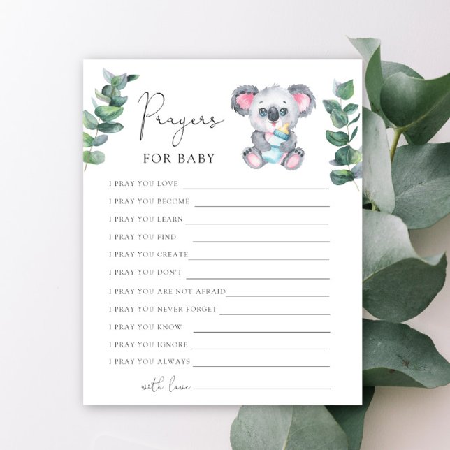Koala björn baby shower Böner för bebis (Skapare uppladdad)