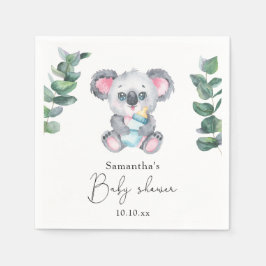 Koala Björn Baby Shower Pappersservett