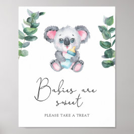 Koala Björn - bebisar är söta Poster
