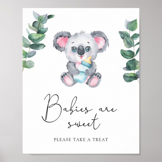 Koala Björn - bebisar är söta Poster (Framsidan)