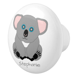 Koala Björn Design Personlig Knopp