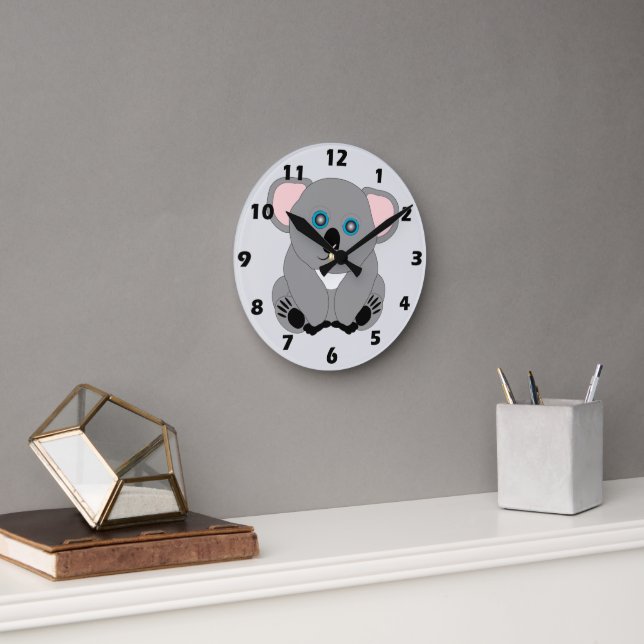 Koala Björn Design Rund Klocka (Kontor)