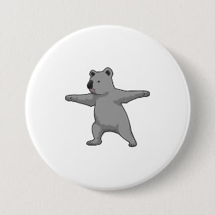 Koala björn i Yoga Fitness Knapp
